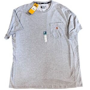 Carhartt Force Pocket T-Shirt Mens XL Gray New Relaxed Fit Midweight TK4616-M